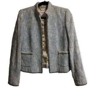 Walter Baker tweed jacket beaded embellishments